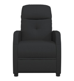 Fauteuil inclinable électrique Noir Tissu