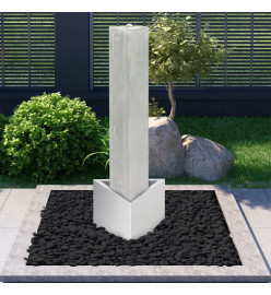 Fontaine de jardin Argenté 37,7x32,6x110 cm Acier inoxydable