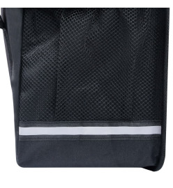 Sac de vélo double pour porte-bagages étanche 35 L Noir