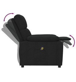 Fauteuil de massage Noir Tissu