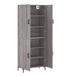 Buffet haut Sonoma gris 69,5x34x180 cm Bois d'ingénierie