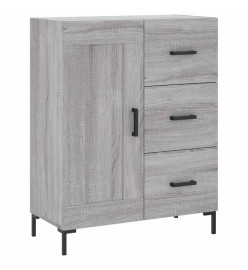 Buffet haut Sonoma gris 69,5x34x180 cm Bois d'ingénierie