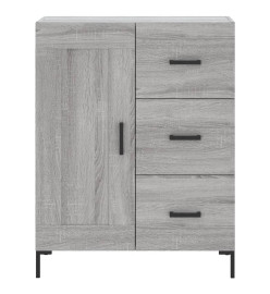 Buffet haut Sonoma gris 69,5x34x180 cm Bois d'ingénierie