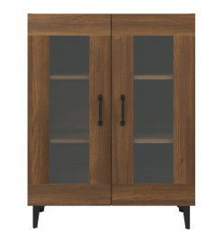 Buffet chêne marron 69,5x34x90 cm bois d'ingénierie