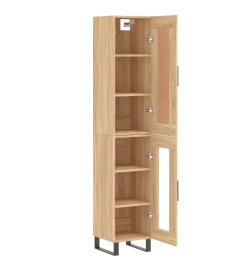 Buffet haut Chêne sonoma 34,5x34x180 cm Bois d'ingénierie