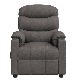 Fauteuil inclinable électrique Gris foncé Tissu