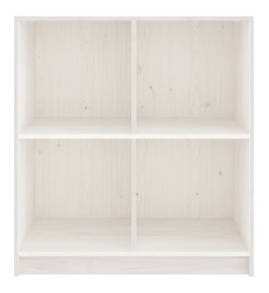 Buffet Blanc 70x33x76 cm Bois de pin massif