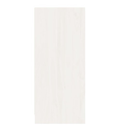 Buffet Blanc 70x33x76 cm Bois de pin massif