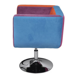 Fauteuil avec design de patchwork Cube Tissu