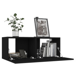 Ensemble de meubles TV 7 pcs Noir Aggloméré