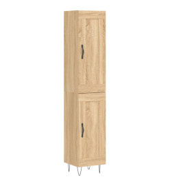 Buffet haut Chêne sonoma 34,5x34x180 cm Bois d'ingénierie