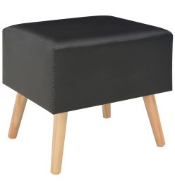 Tables de chevet 2 pcs Noir 40x35x40 cm Similicuir