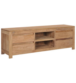 Meuble TV 115x30x40 cm Bois de teck massif