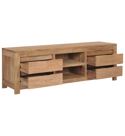 Meuble TV 115x30x40 cm Bois de teck massif