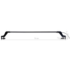 Lampe à LED d'aquarium avec pinces 75-90 cm Bleu et blanc