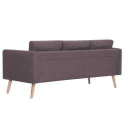 Ensemble de canapé 2 pcs Tissu Taupe