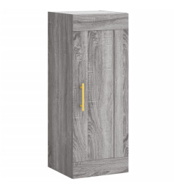 Armoire murale sonoma gris 34,5x34x90 cm bois d'ingénierie