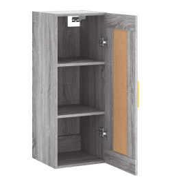 Armoire murale sonoma gris 34,5x34x90 cm bois d'ingénierie