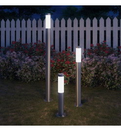 Ensemble de 3 lampes de jardin étanches Acier inoxydable