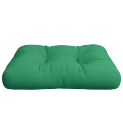 Coussin de palette vert 60x60x12 cm tissu