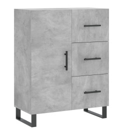 Buffet haut Gris béton 69,5x34x180 cm Bois d'ingénierie