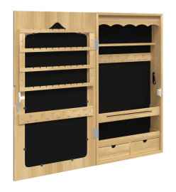 Armoire à bijoux avec miroir murale 37,5x10x67 cm