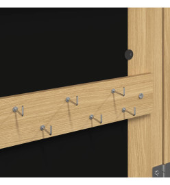Armoire à bijoux avec miroir murale 37,5x10x67 cm