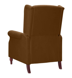 Fauteuil inclinable Marron Tissu