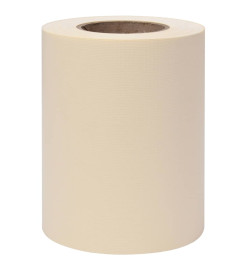 Écran d'intimité de jardin PVC 70x0,19 m Crème