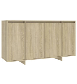 Buffet chêne sonoma 135x41x75 cm bois d'ingénierie