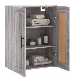 Armoire murale sonoma gris 69,5x34x90 cm bois d'ingénierie