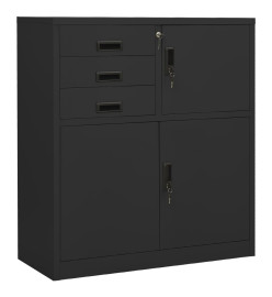 Armoire de bureau Anthracite 90x40x102 cm Acier