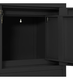 Armoire de bureau Anthracite 90x40x102 cm Acier