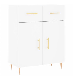 Buffet blanc 69,5x34x90 cm bois d'ingénierie