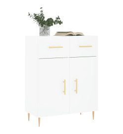 Buffet blanc 69,5x34x90 cm bois d'ingénierie