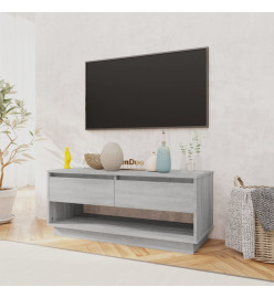 Meuble TV Sonoma gris 102x41x44 cm Aggloméré