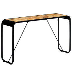 Table console 140 x 35 x 76 cm Bois de manguier massif brut