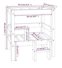 Buffet Sonoma gris 80x30x60 cm Bois d'ingénierie