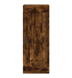 Armoire murale chêne fumé 34,5x34x90 cm bois d'ingénierie