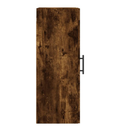 Armoire murale chêne fumé 34,5x34x90 cm bois d'ingénierie