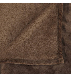 Couverture marron cacao 130x170 cm polyester