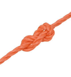 Corde de travail Orange 6 mm 100 m Polypropylène