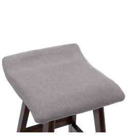 Chaise de bar Gris clair Tissu