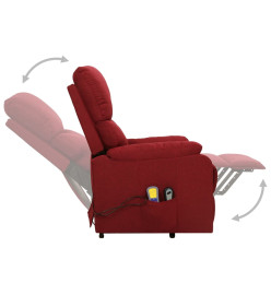 Fauteuil de massage Rouge bordeaux Tissu