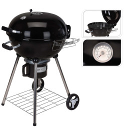 ProGarden Barbecue sous forme de bouilloire 68 x 57 x 99 cm