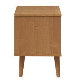 Table de chevet MOLDE Marron 40x35x48 cm Bois de pin solide