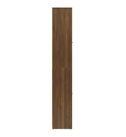 Armoire de bain Chêne marron 30x30x183,5 cm Bois d'ingénierie