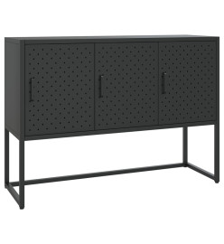 Buffet Noir 105x35x75 cm Acier