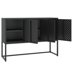 Buffet Noir 105x35x75 cm Acier