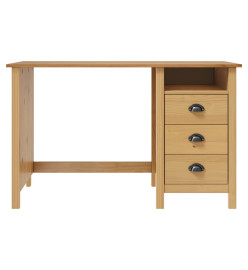 Bureau Hill avec 3 tiroirs 120x50x74 cm Pin solide